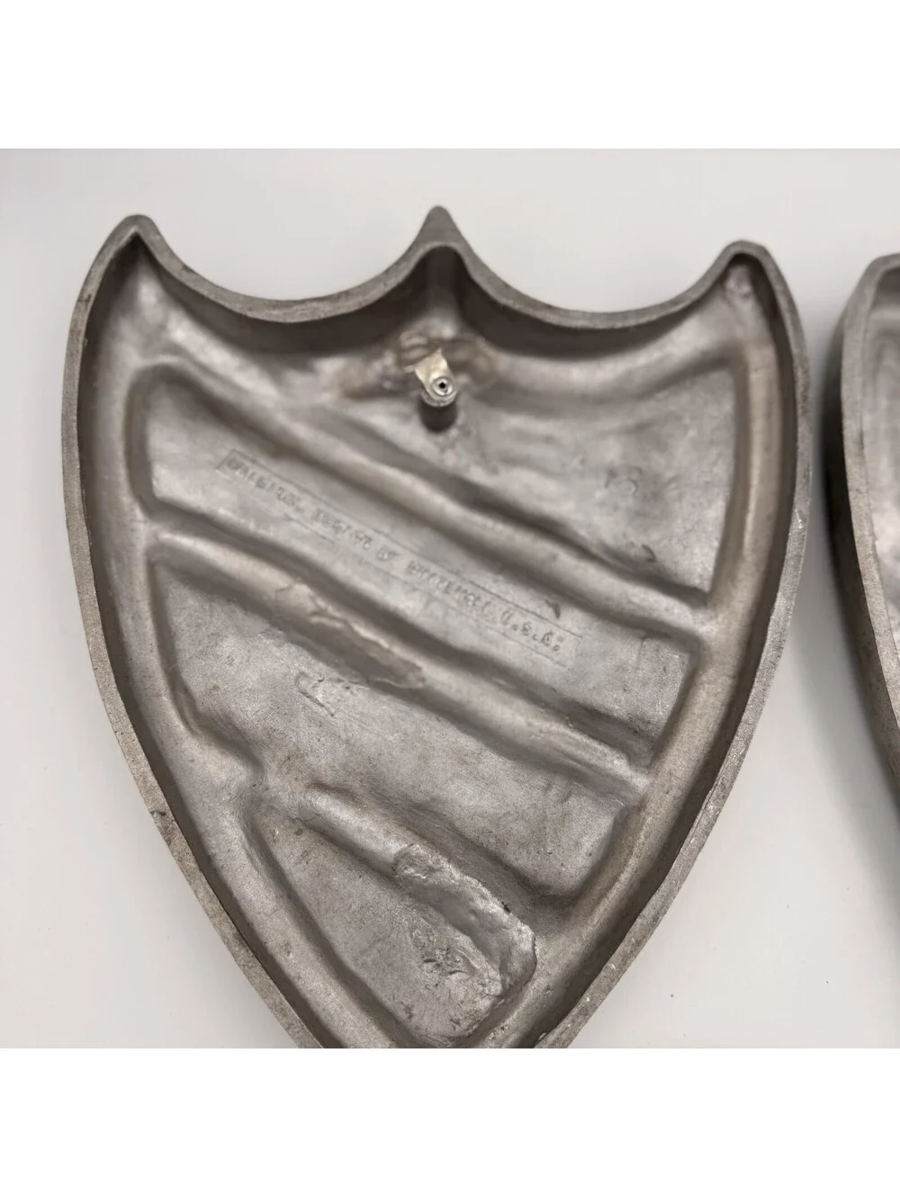 Vintage Whitehall Cast Aluminum Mid-evil Shield Plaque Wall Hanging Art Set of 3